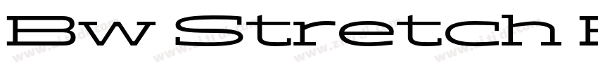Bw Stretch Black字体转换